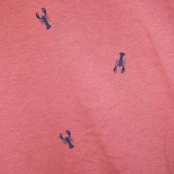 $5 Sale!! Cotton T-shirt with Blue Lobsters - Picture 2 of 3
